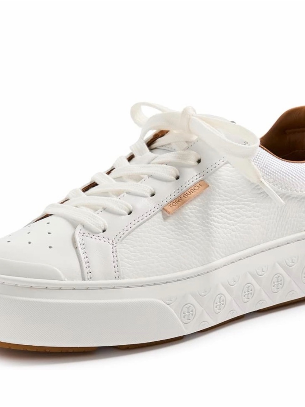 Tory Burch Women's Ladybug Sneakers, White/White/White, 5 Medium US